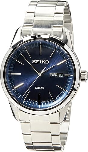 Seiko Montre solaire homme acier inoxydable bracelet méta…