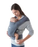 Ergobaby Embrace Baby Carrier for Newborns from Birth, Extra Soft & Ergonomic with Head Support, Oxford Blue - 1