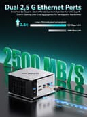 GMKtec M8 AMD Ryzen 5 Mini PC Windows 11 PRO 6650H (Beat 7430U, 6C/12T 4.50Ghz),16GB LPDDR5x 6400MHz RAM + 512GB Hard Drive PCle SSD/Dual NIC LAN 2.5GbE/Oculink/USB4/HDMI/USB-C/Micro PC - 9
