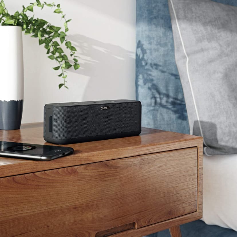 Soundcore Anker Boost Enceinte Bluetooth 20W avec Fonction BassUp, Enceinte Bluetooth Puissante avec Autonomie de 12 H, Etanche Waterproof Indice IPX5, Technologie NFC, Microphone et Chargement USB - 7