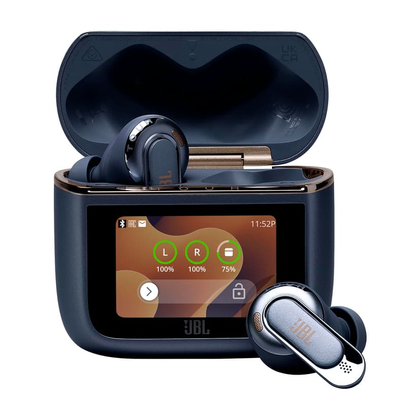 JBL Tour Pro 3, True Wireless Bluetooth Earbuds with Smart Charging Case, 40h Battery Life, True Adaptive Noise Cancelling 2.0 and JBL Spatial 360 Sound with Head Tracking, Blue - 1