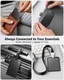 Smart Air Tracker Card Tag, Rechargeable Wallet Tracking Card Compatible with Apple Where Is (iOS Only), Slim Wallet Locator 1.7 mm for Bag, Luggage, Passport - 8