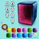 So Chill - Infinity LED Mini Fridge - 6 Cans or 8 Mini Cans - Mirror Effect Door - 12 Light Modes - Stickers - for Desk, Bedroom, Car - USB Power Supply (5V SELV) - INF 041 - 3