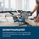 Bosch Professional GCM 8 SJL Sliding Mitre Saw (216 mm Blade, 70 mm Vertical, 312 mm Horizontal Cut Capacity, 2 Saw Blades, Dust Extraction System, Lightweight, Compact Design, Amazon Exclusive Set) - 3