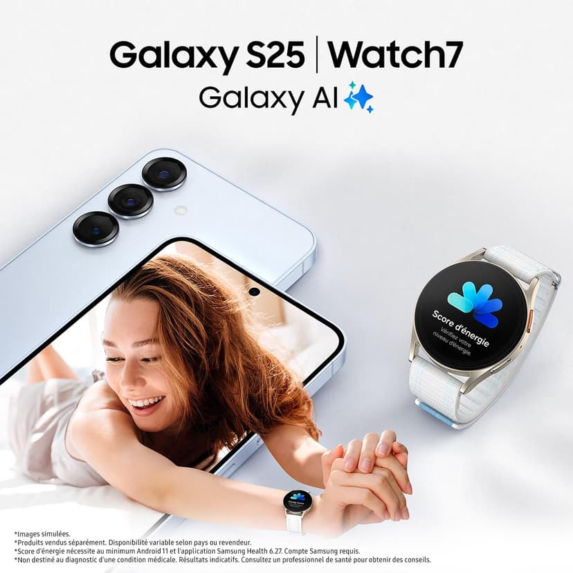 Samsung Galaxy S25, Smartphone Android 5G avec Galaxy AI, 128 Go, Chargeur secteur rapide 25W inclus, Smartphone déverrouillé, Bleu Nuit, Version FR - 5