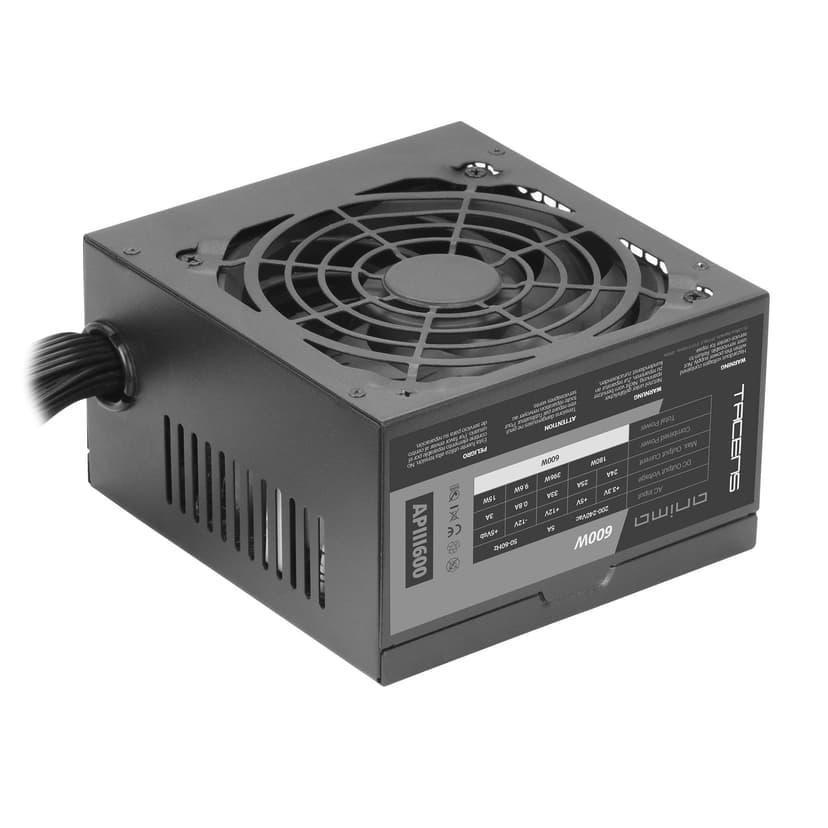 Tacens Anima APIII600, Alimentation PC ATX 600W, Technologie SMD 85% Bronze 12V, Ventilateur 12cm Ultra-Silencieux, Noir - 2