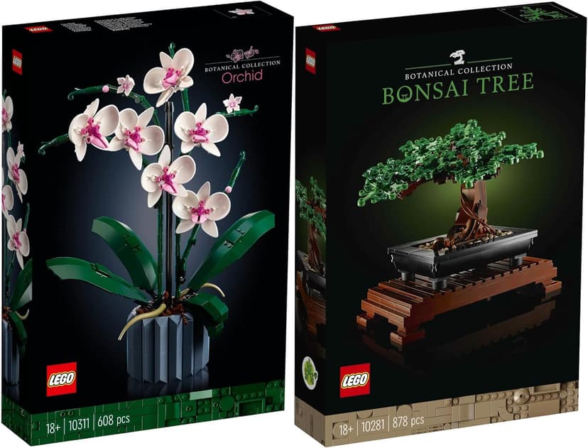 Brickcomplete - Lego - 10311 et 10281 - Lot de 2 jeux d’arbres Orchidée et bonsaï - 1