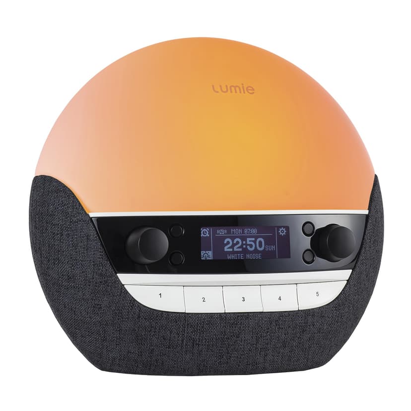 Lumie Bodyclock Luxe 750DAB - Réveil lumineux avec radio DAB, enceintes Bluetooth, lumière faible en bleu pour le sommeil - 7