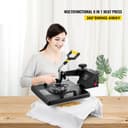 VEVOR Machine de Presse Chaude 8 en 1 Double Affichage 38 x 38 cm Presse à Chaud Machine Sublimation Presse de Chaleur 1250 W Presse de Transfert - 2