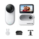 Insta360 GO 3S - 128 GB White 4K Tiny Portable Vlogging Camera, Hands-Free POVs, Mount Anywhere, Stabilization, 140 Min Battery Life, 10m Waterproof, Pet POV - 1