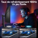 KOORUI 34-Zoll Curved Monitor,Gaming Bildschirm,WQHD 3440×1440 VA,180Hz + 1 MS MPRT,HDR400,99% sRGB, unterstützt 110mm Höhenverstellung,Schwarz,Für Heimkino,Büroalltag,Designbearbeitung - 3