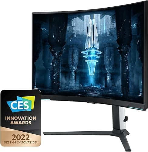 Samsung ODYSSEY Neo G8 32'' 240Hz -1ms, Dalle VA,Incurvé 1000R, Résolution UHD : 3840x2160, 1 000 000:1, HDR 2000, FreeSync Premium Pro, Pied Ajustable, HDMI, DisplayPort