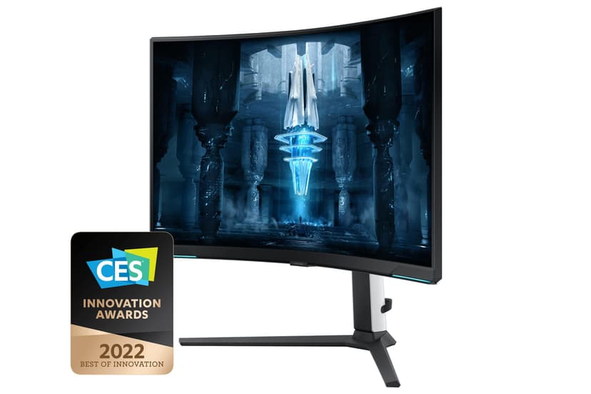 Samsung ODYSSEY Neo G8 32'' 240Hz -1ms, Dalle VA,Incurvé 1000R, Résolution UHD : 3840x2160, 1 000 000:1, HDR 2000, FreeSync Premium Pro, Pied Ajustable, HDMI, DisplayPort - 1