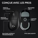 Logitech G PRO X SUPERLIGHT 2 DEX LIGHTSPEED, souris gaming sans fil, Est Europe Version, légère, 60 g, 5 boutons programmables, capteur 44k DPI, 8K Polling, USB-C, PC/Mac - Noir - 6