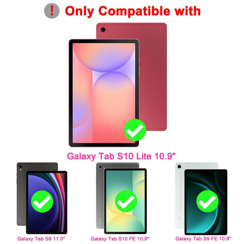 Coque Clavier Pour Samsung Galaxy Tab S10 Lite/S10 FE/S9 FE/S9 : mode DEX en un clic,mise en veille/réveil auto,rétroéclairage arc-en-ciel,Étui Clavier AZERTY français détachable avec pavé tactile - 2