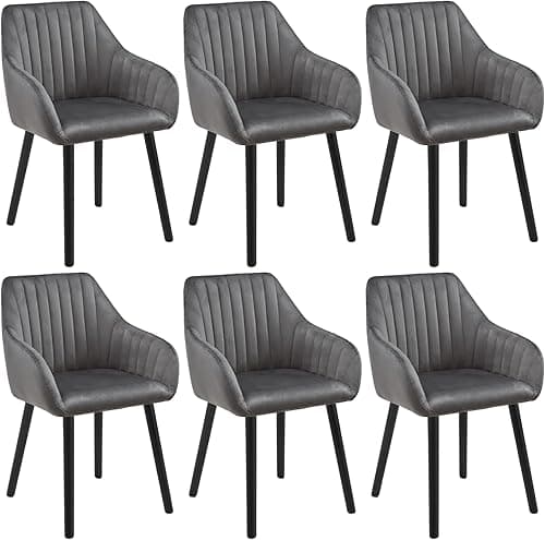 Goeurvant Chaises Velours Salle à Manger avec Accoudoirs …