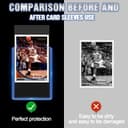 200-Piece Card Sleeves Set – Includes 100 Toploaders & 100 Clear Penny Sleeves and Gloves, Premium 3"x4" Top Loaders for Sports, MTG, Football & Game Cards - 8