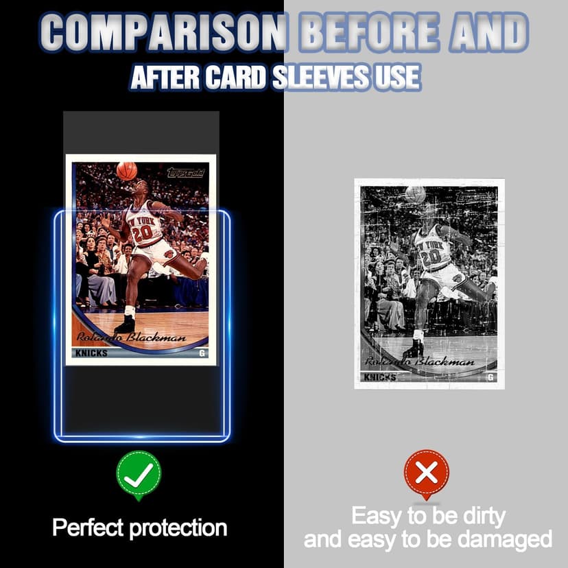 200-Piece Card Sleeves Set – Includes 100 Toploaders & 100 Clear Penny Sleeves and Gloves, Premium 3"x4" Top Loaders for Sports, MTG, Football & Game Cards - 8