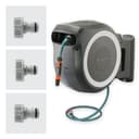 Gardena Wall-Mounted Hose Box Rollup L (White) 30 m: Versatile Watering System for Large Gardens, Swivel Hose Box, Including 30 m Gardena Hose and mounting kit (18627-20) - 9