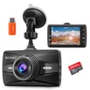 Dash Cam Front with 32G SD Card, BOOGIIO 1080P FHD Car Driving Recorder 3'' IPS Screen 170°Wide Angle Dashboard Camera Aluminum Alloy Case, WDR G-Sensor Parking Monitor Loop Recording Motion Detection - 1