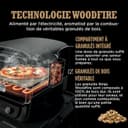 Ninja Woodfire Four à pizza extérieur électrique 8-en-1, rotissoire & fumoir barbecue avec grille, plaque pro-heat, pierre à pizza, granulés de bois et pelle, 6 réglages, orange foncé OO101EU - 9