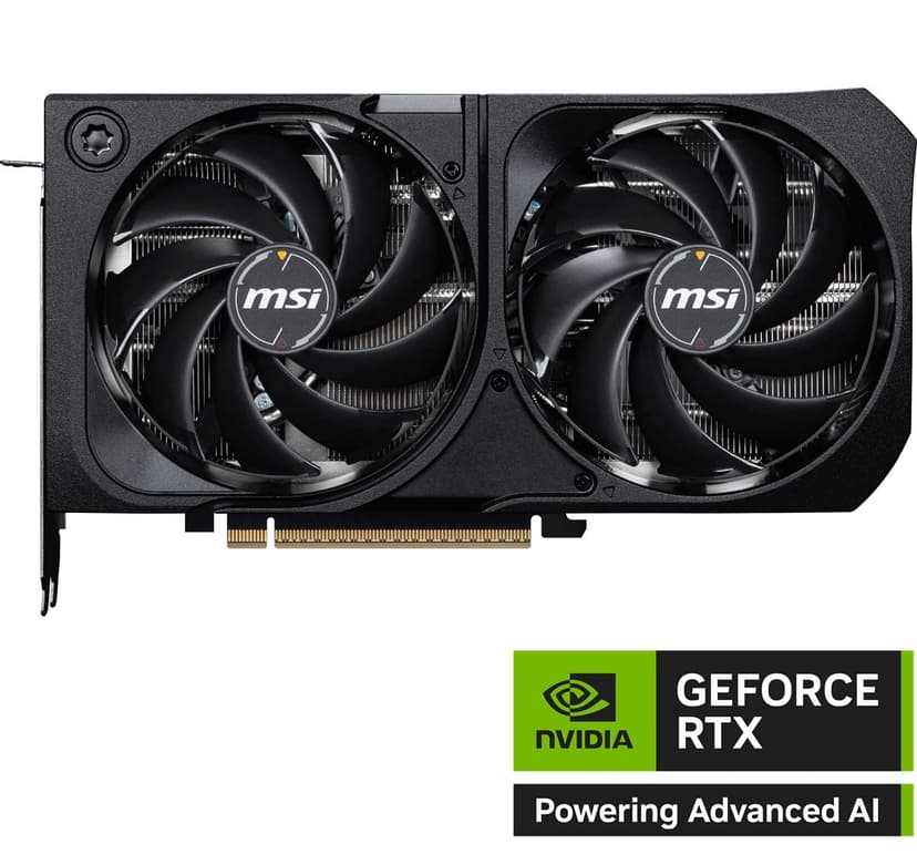 MSI NVIDIA GeForce RTX 5070 12G Shadow 2X OC Carte Graphique - 12 Go GDDR7 (28 GB/s /192 Bits), PCIe 5.0 - Double Ventilateur (2X Ventilateurs TORX 5.0), HDMI 2.1b, DisplayPort 2.1b, SFF Ready - 2