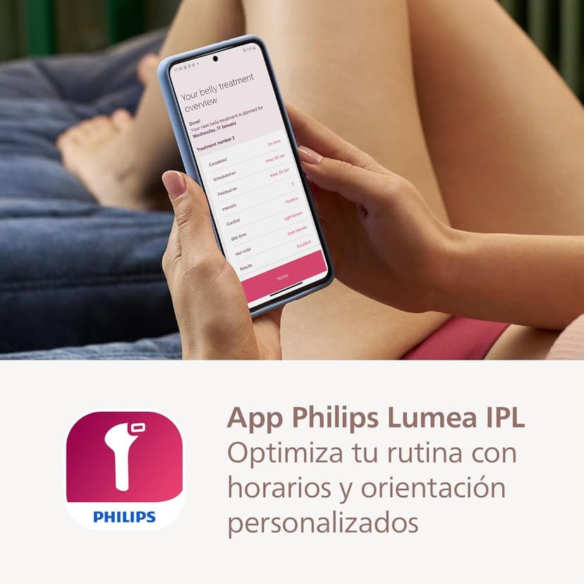 Philips Lumea 8000 Series IPL Hair Removal Device - Alternative to Laser Hair Removal Devices with SenseIQ Technology, 3 Accessories for Body, Face and Precision Zones - BRI946/00 - 7