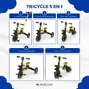Mobiclinic®, Tricycle 5 en 1, Chase, Évolutif, De, À Ans, Guidon et siège réglables, Ultraléger 3, Kg, Montage Facile, Roues Anti-crevaison, Jusqu'à 25, Porte-Bouteille - 3