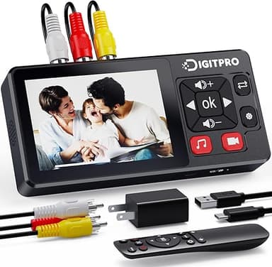 DigitPro Convertisseur VHS vers Numérique 3.0, HD Magneto…