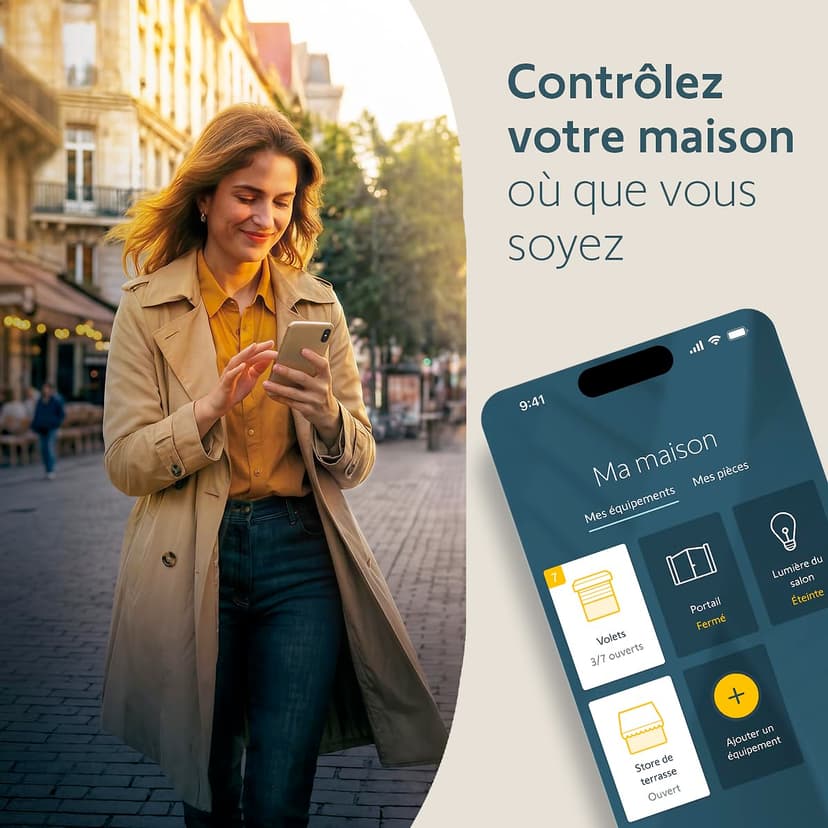 Somfy TaHoma Switch 1870595 - Smart Home Central for the Networked Home - Compatible with io, RTS, HomeKit and Zigbee 3.0 - for Your Smart Home - Smart Home - Easy to Install - 8