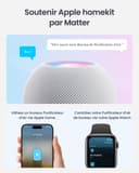 SwitchBot Purificateur D'air Avec Application Et Veilleuse, CADR 400m³/h, Jusqu'à 83㎡, Filtre HEPA Élimine 99.97% Moisissures Poussières, Mode Sommeil 20dB (Purificateur) - 4