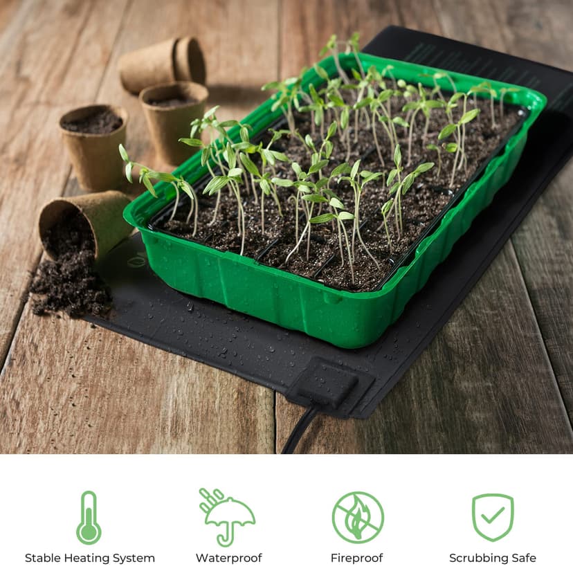 Ohuhu Seedling Heat Mat 2 Pack - 6