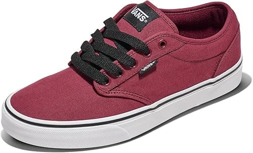 Vans Men's Mn Atwood Sneaker, White Canvas Oxblood White, 9.5 UK