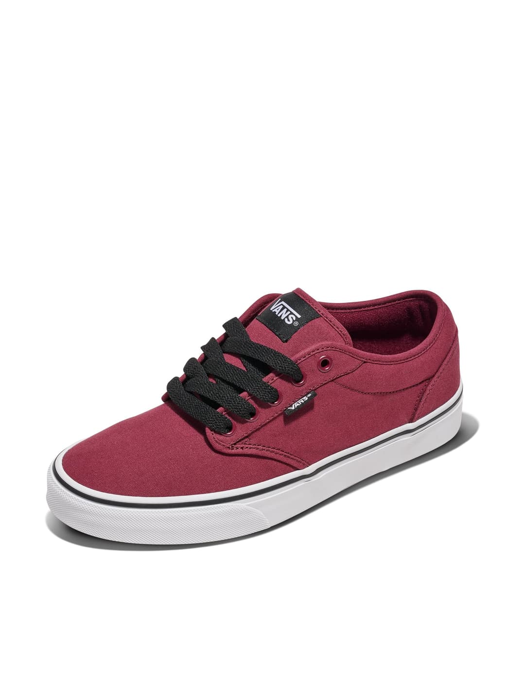 Vans Men's Mn Atwood Sneaker, White Canvas Oxblood White, 9.5 UK