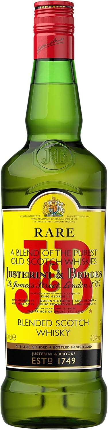 J and B Rare Blended Scotch Whisky 70 cl - 1