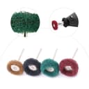 40 Pièces Kit Polissage Perceuse, Accessoires Dremel Polissage Abrasif de 25mm Outils Rotatifs Dremel, Grain 120/180/320/400, Accessoires de Polissage pour Bois Calcul Bijoux Plaque de Cadran - 6