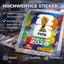 XXL Fan Starter Set World Cup 2026 – Original Panini Sticker Album & Stickers, Extra 1x Match Schedule & 3x Germany Armbands (10 Packs / 70 Sticker Set) Own Brand Bundle - 5