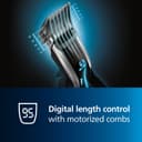 Philips Hairclipper Series 9000, Electric Shaver and Trimmer for Men, Digital Touch Control, Ultimate Power, Perfect Haircut, Titanium Blades, 400 Length Settings, 120 mins. of Cordless Use, Model HC9450/15 - 2