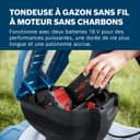 Bosch Professional 18V System tondeuse à gazon sans-fil GRA 18V2-46 (largeur coupe : 46 cm, réglage de hauteur dans 6 positions, sac ramassage en toile 60 l, 2 clés coupe-circuit, bouchon mulching) - 5