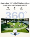 Reolink 4K Solar Security Camera Outdoor Wireless, 355° Pan &140° Tilt, 2.4/5 GHz Wi-Fi, Works with Amazon Alexa, Color Night Vision, Home Hub Compatible, Smart Detection, Argus PT Ultra+Solar Panel - 3