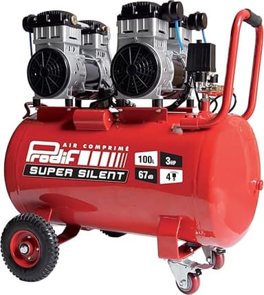 Compresseur d'atelier silencieux 100l 3cv 230v 8bar PRODI…