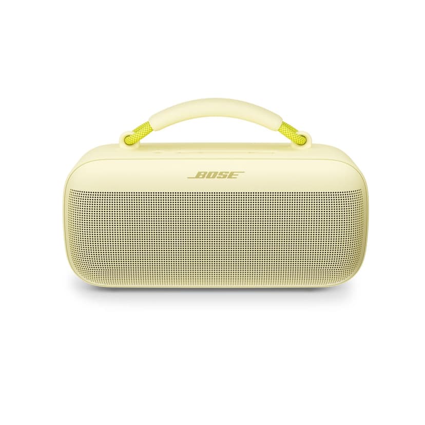 Bose SoundLink Max Portable Speaker, Large Waterproof Bluetooth Portable Sound Speaker, Up to 20 Hours of Battery Life, USB-C, Built-In 3.5 mm AUX Input, Citrus Yellow - Limited Edition - 4