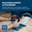 Bosch Professional 18V System Défonceuse portative GKF 18V-8 (butée longit., 2xadapt.aspi.surfaç,écran protection,pince 8mm,clé,base plongeante TE,2x adapt.aspi.base plongeante,L-BOXX,sans batt/charg) - 3