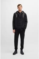 BOSS Mens Parkour-L Runn Mixed-Material Trainers with Branded Side Panel Size 9 Black - 2