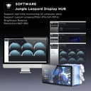 Jungle Leopard ProFlow 360mm Aio Water Cooling with 5.5-Inch LCD Magnetic Screen Display, All-in-One ARGB 2000RPM PWM Infinity Fan, for AM4/AM5 & LGA1851/1700 (WH) - 4