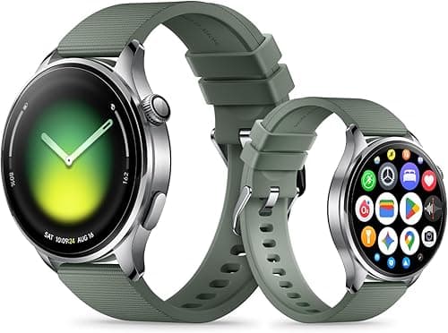 XIAOMI Watch 5 Smartwatch, Google Wear OS, NFC Pay, AI, Gemini, 1.54'' display, 6 days battery life, GPS fitness tracker, gesture control, sapphire glass, 47mm, Bluetooth, Green