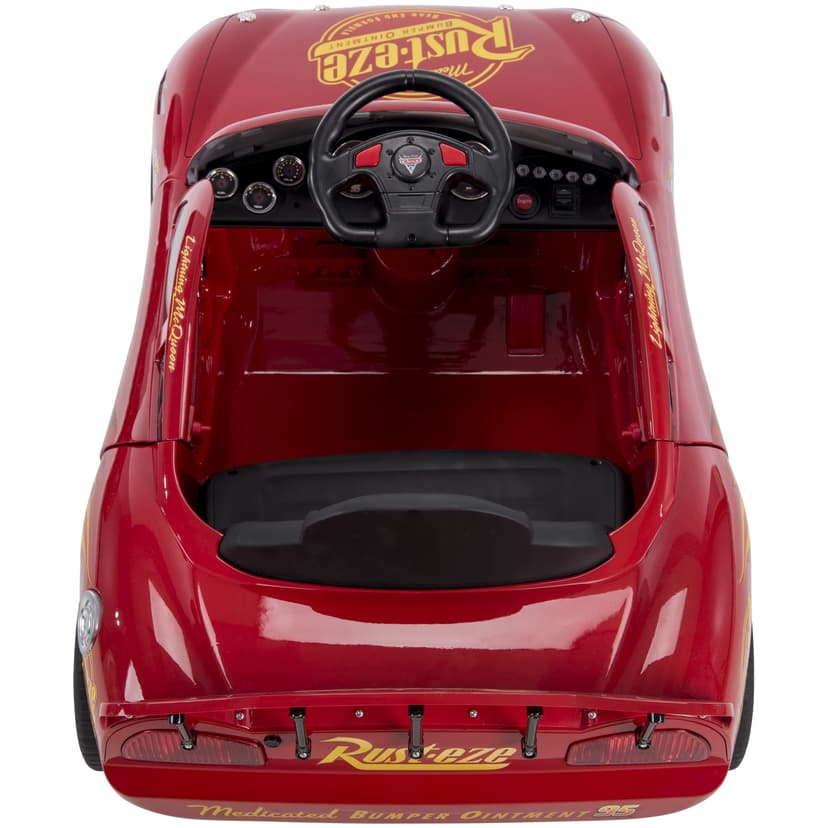 Huffy Disney Cars Lightning McQueen Electric Ride On Car - 6v Battery Powered Motorised Car Fun + Sounds + Lights, Red - 7