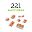 WAGO 221�XP-412�Connection Clamp 2�Conductors with Levers Small 0.2���4�mm� Transparent Design, Pack of 1 - 4