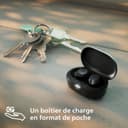 Philips TAT1209BK True Wireless in Ear Bluetooth Headphones - Small Buds. Great Value Natural Sound. Dynamic Bass, Pocket-Sized Charging Case, Clear Calls - Black - 7