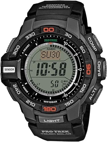 Casio Reloj pro Trek Mens Digital Quartz Watch with Plast…